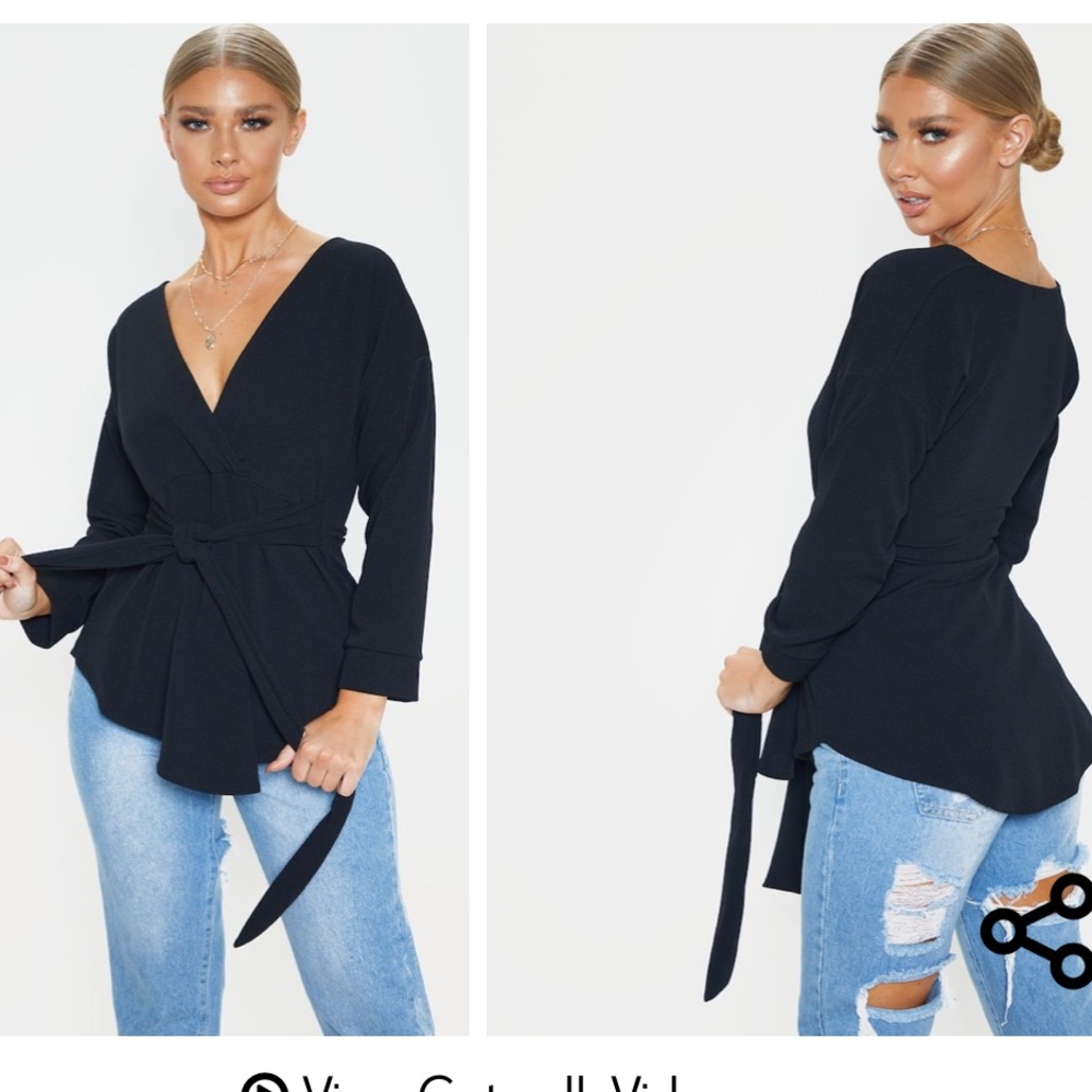 PLT black tie shirt